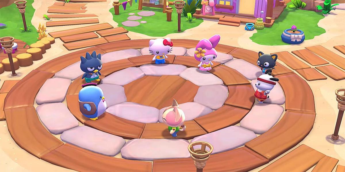 helado de nubes rosadas en Hello Kitty Island Adventure