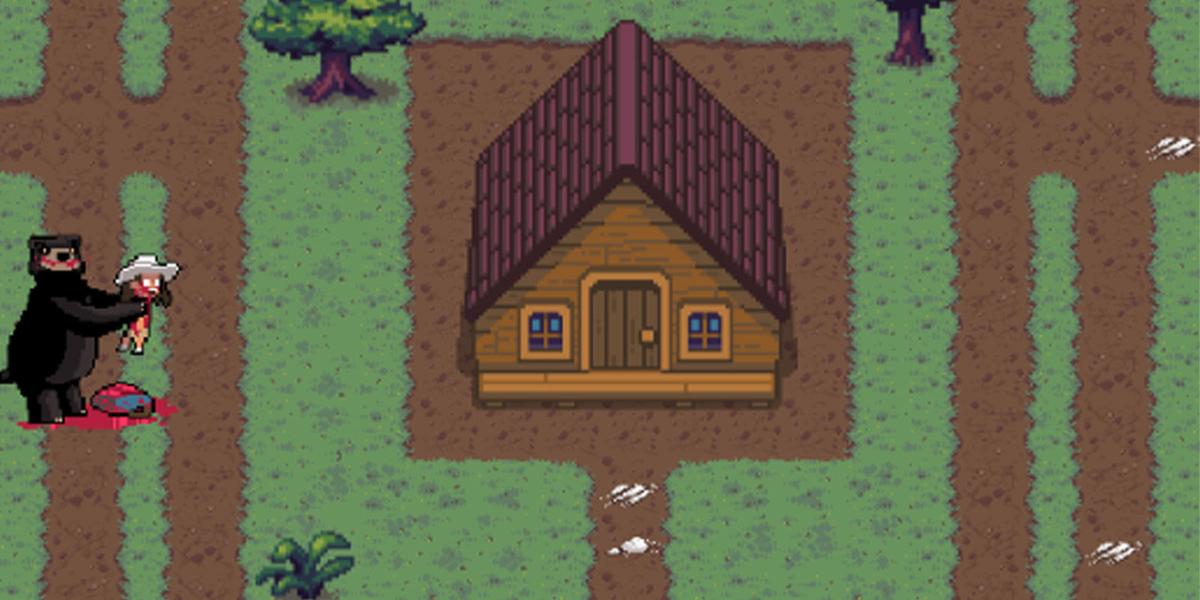 Atrapar y comer personas en el juego móvil Cocaine Bear