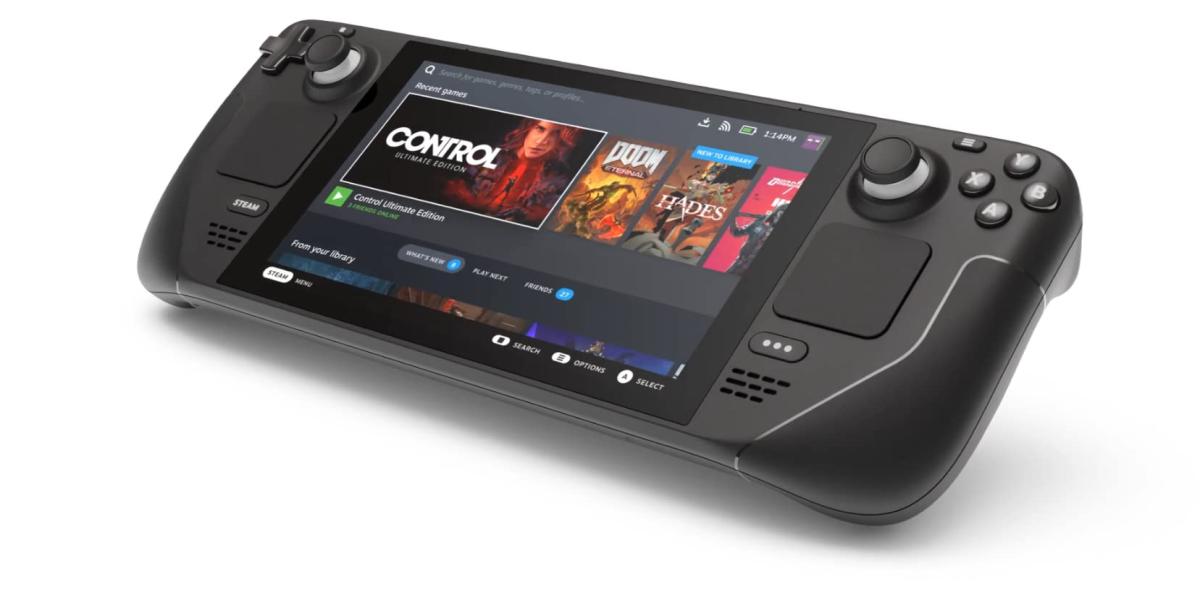 el teclado Steam Deck en modo escritorio