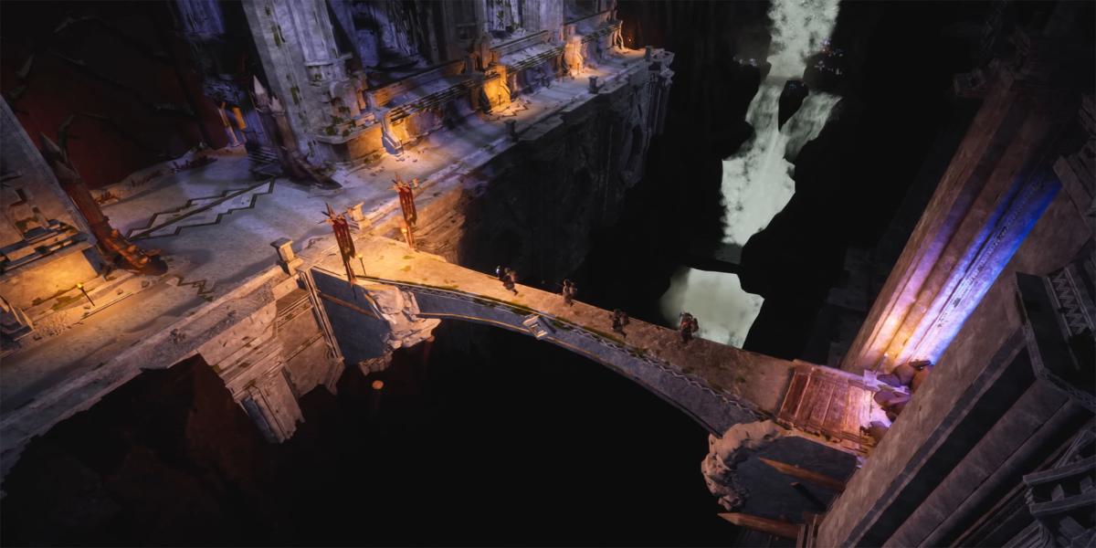 Un foyer in pietra in ritorno alla Moria
