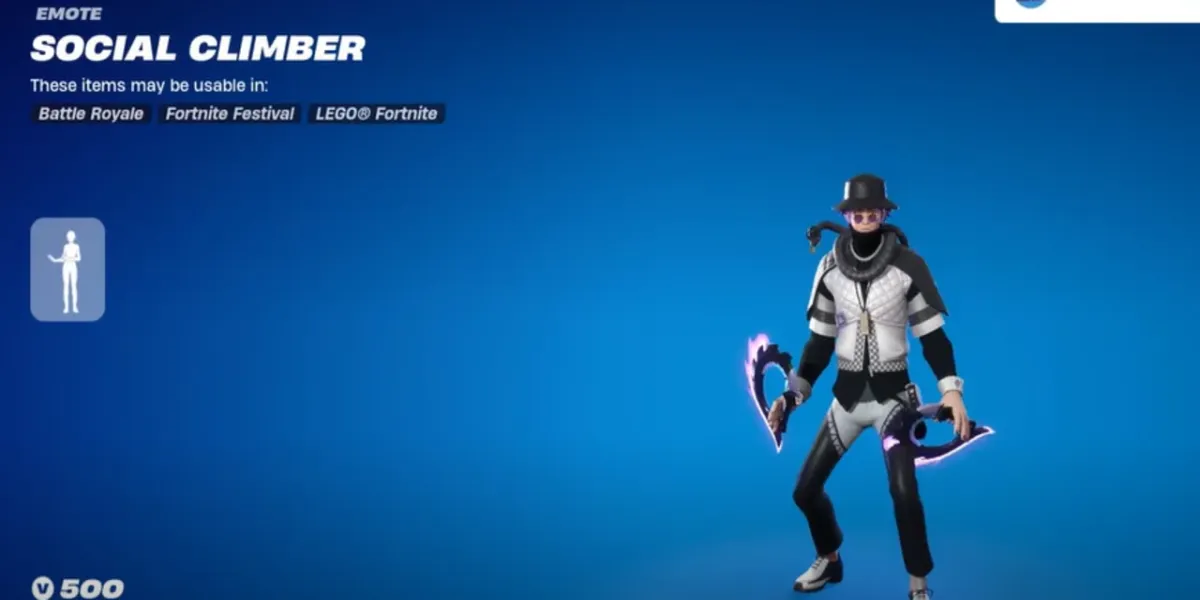 Holen Sie sich das Fortnite Social Climber-Emote