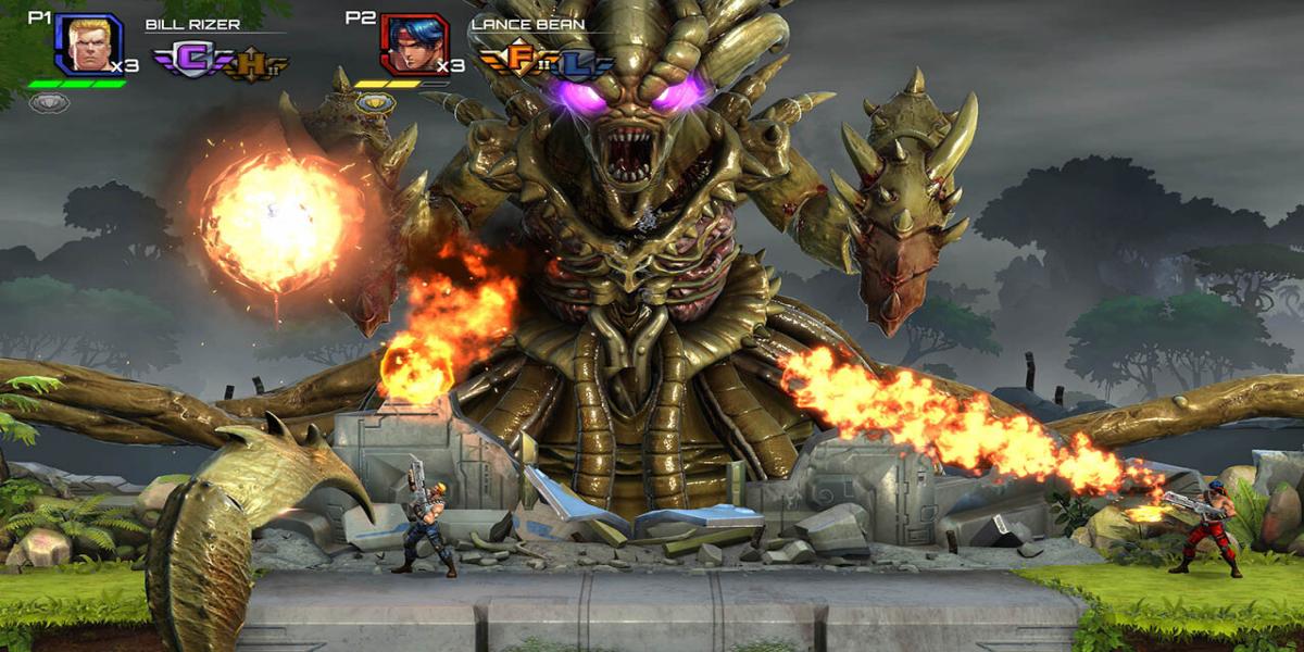 change aiming style in Contra Operation Galuga