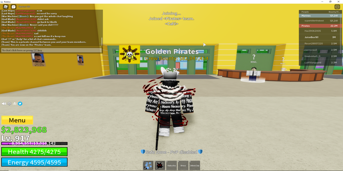 obtener una recompensa en Blox Fruits