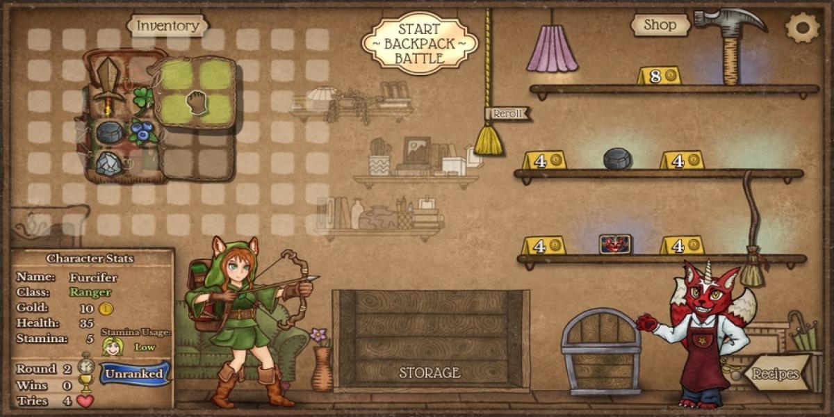 Finde einen Schleifstein in Backpack Battles