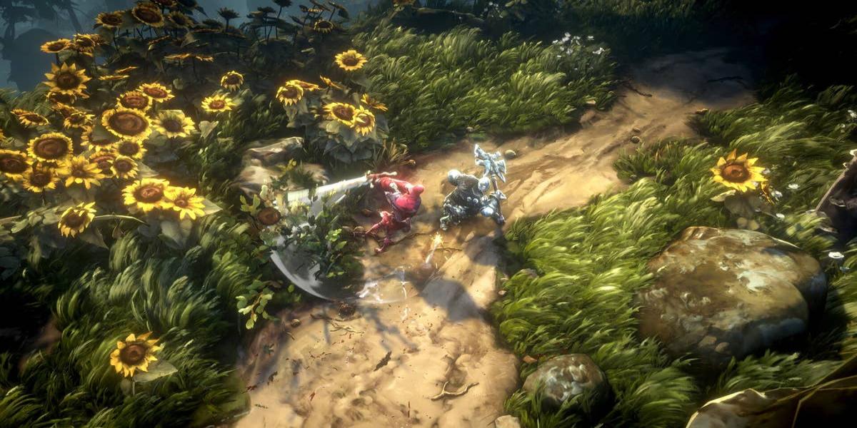 Besiege die Riven Twins in No Rest for the Wicked