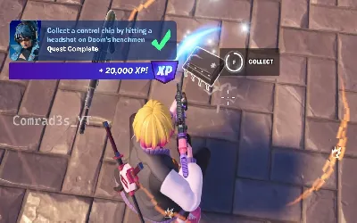 Cómo recolectar un chip de control al disparar a la cabeza en Fortnite