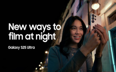 Who is the actress in the Samsung Galaxy S26 Ultra “Nightography” ad?