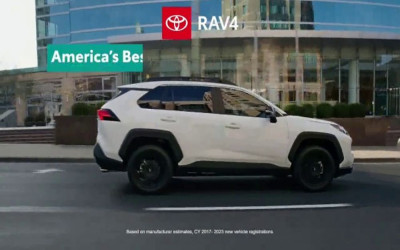 What song plays in the Toyota 2026 RAV4 Hybrid commercial?
