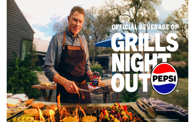 Who is the celebrity in the Pepsi Summer BBQ commercial?