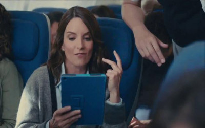 Who is the celebrity in the American Express Platinum card commercial?