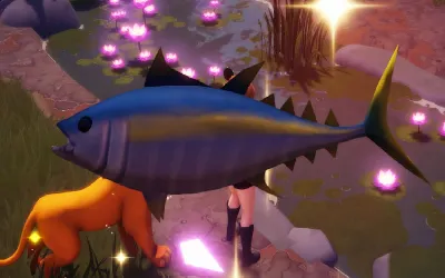 Cómo pescar atún en Disney Dreamlight Valley