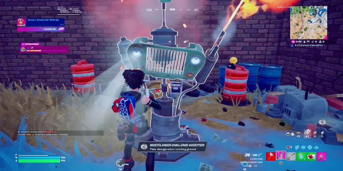 Todos los desafíos de Wastelander en Fortnite