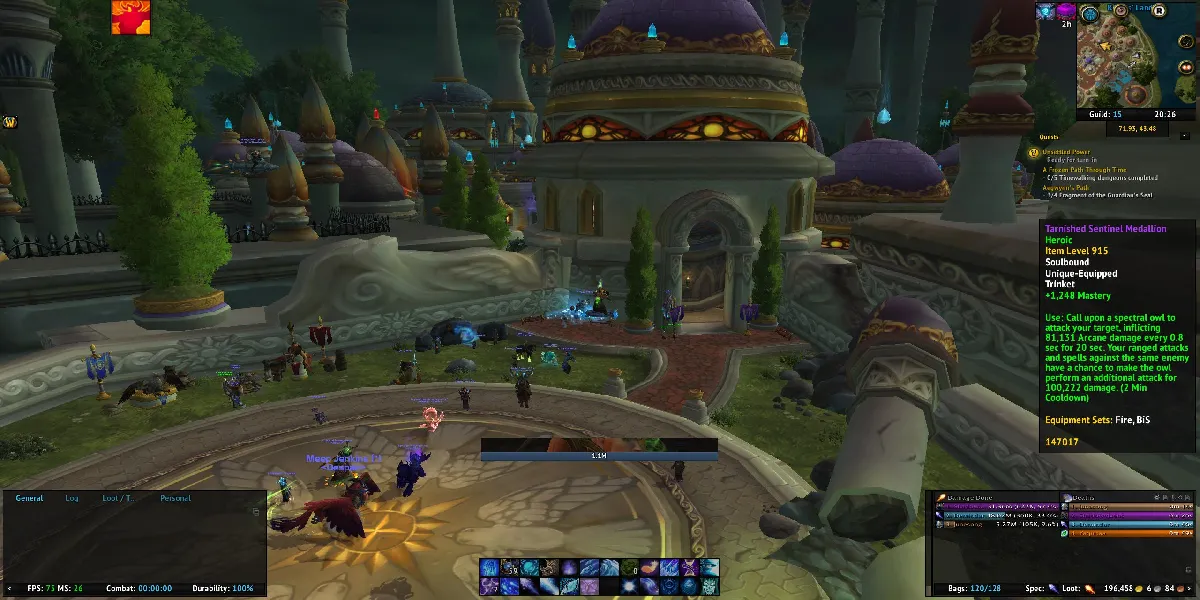 Correction des barres d'action WoW ElvUI qui ne