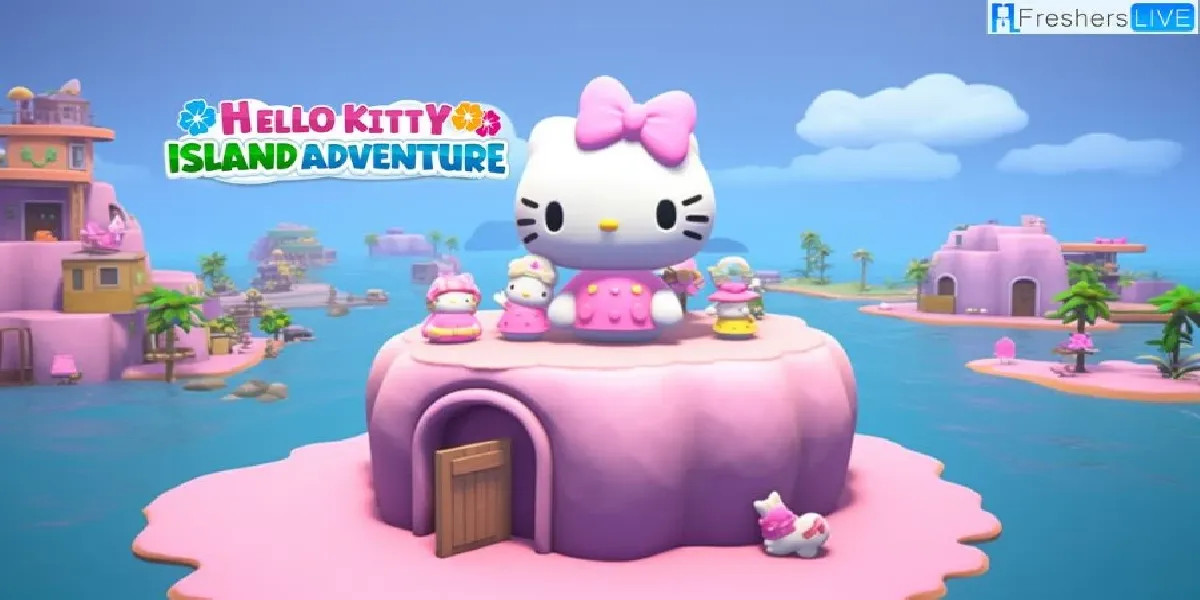 la sala de la torre Totem en Hello Kitty Island Adventure