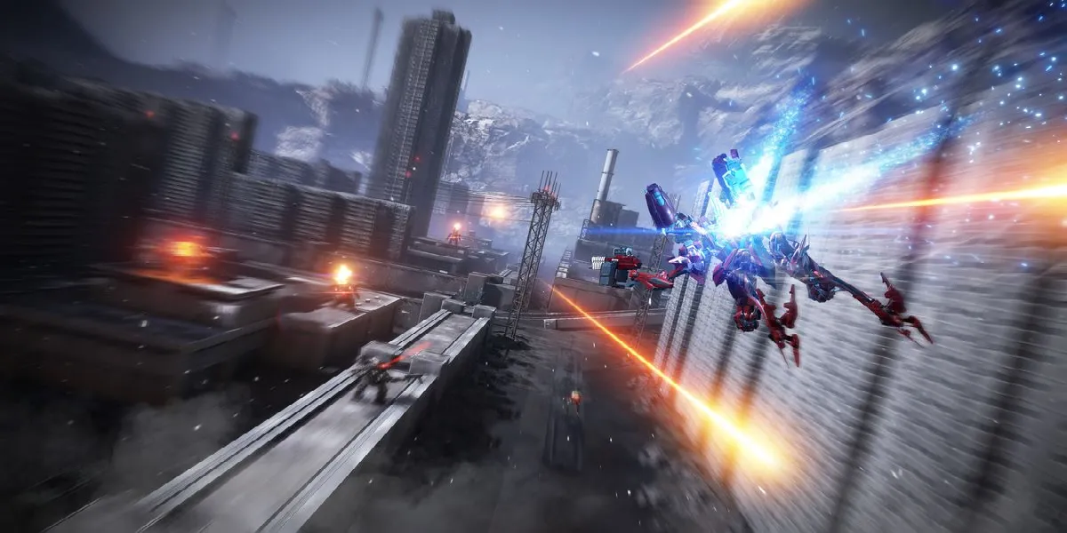 destruir los helicópteros en Armored Core 6