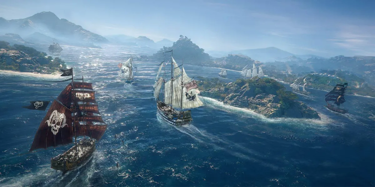 voiles invisibles pendant le combat dans Skull and Bones