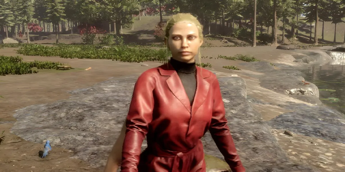 Find Virginia Leather Suit in Sons of the Forest