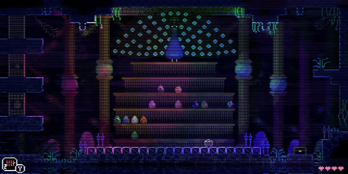 Résolvez le puzzle de l'autruche dans Animal Well