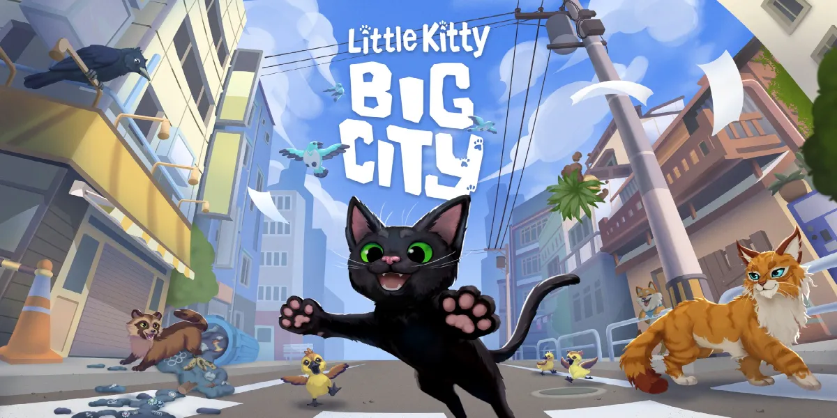 Wie man Weinreben in Little Kitty Big City erklimmt