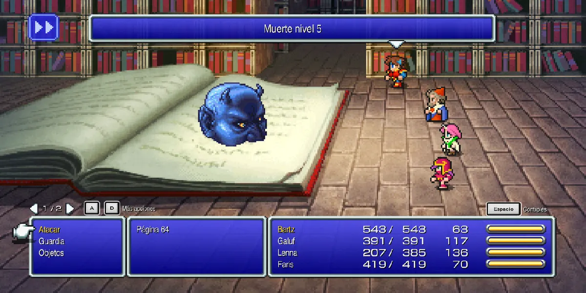 Solve Desert of Shifting Sands puzzle in Final Fantasy V