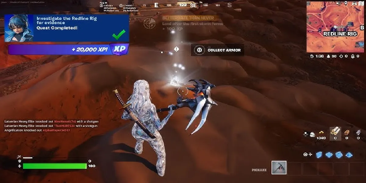 Fortnite: Untersuche Redling Rig nach Beweisen