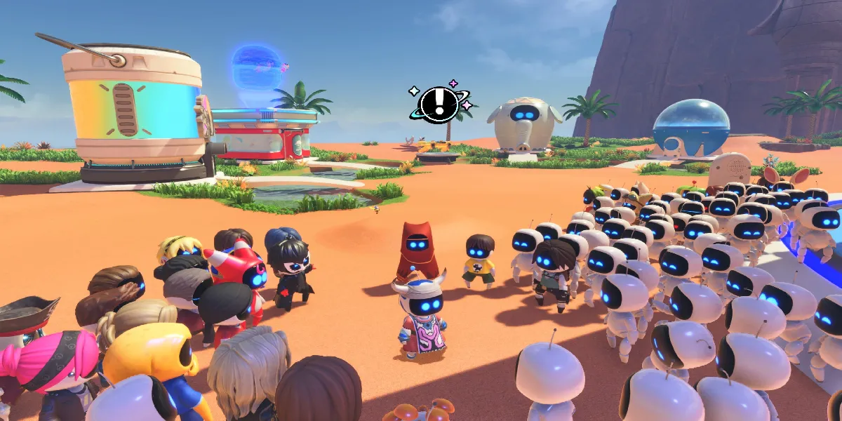 Astro Bot : transfert des personnages de la salle de jeux
