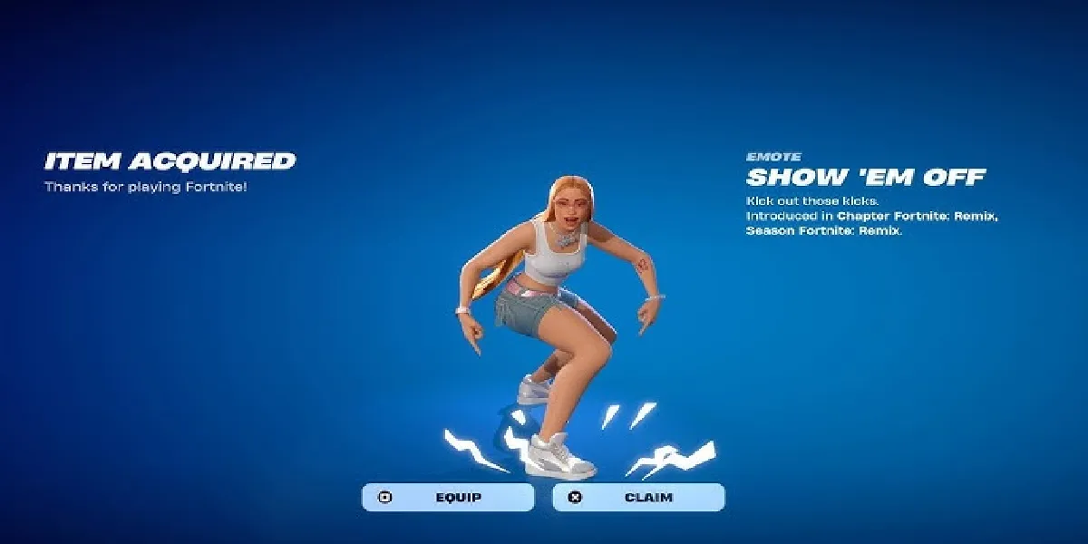 Fortnite : Comment obtenir l'émote « Montre-les-moi »