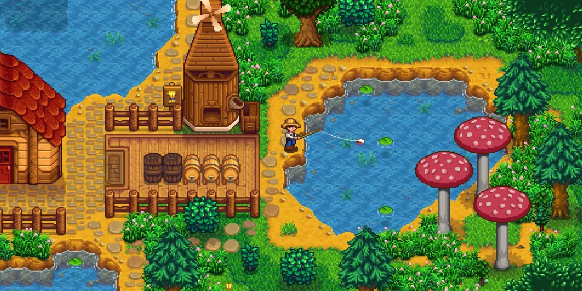 Utiliser des appâts et des poissons dans Stardew Valley