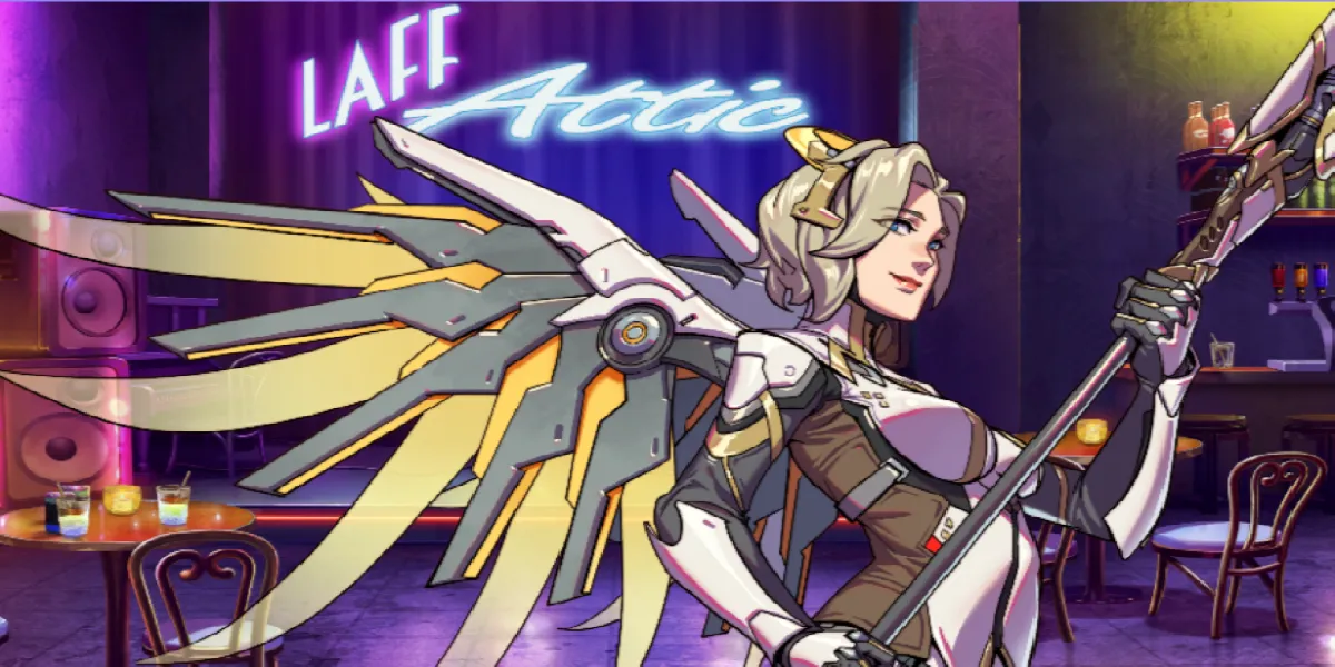 Tener un romance con Mercy en Overwatch Dating Sim Loverwatch