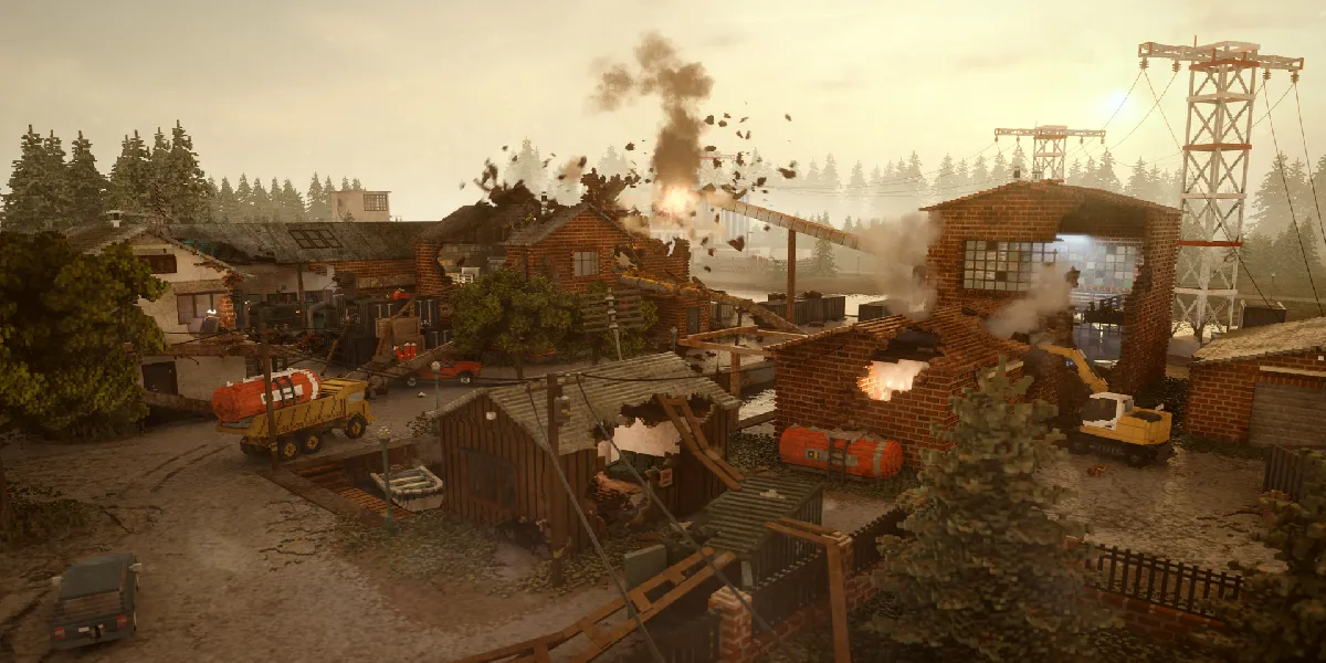 niveles y herramientas en el modo Sandbox Teardown