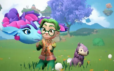 Comment ramasser un gland près d'un hérisson bleu dans Skye Tales