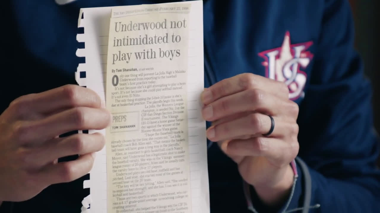  Baseball player Malaika Underwood