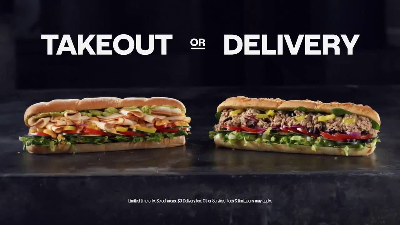 Subway Still Serving Free Delivery Ad Commercial on TV