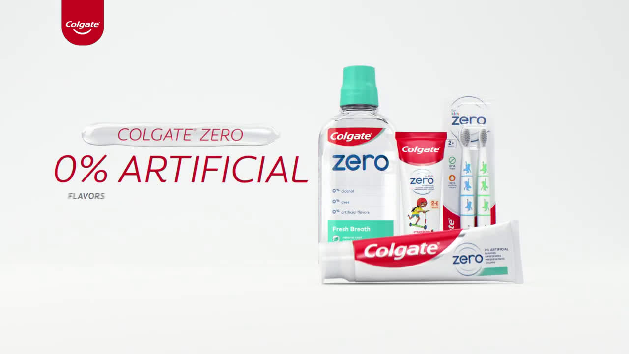 Colgate Zero Toothpaste and Mouthwash for Adults and Kids Ad Commercial