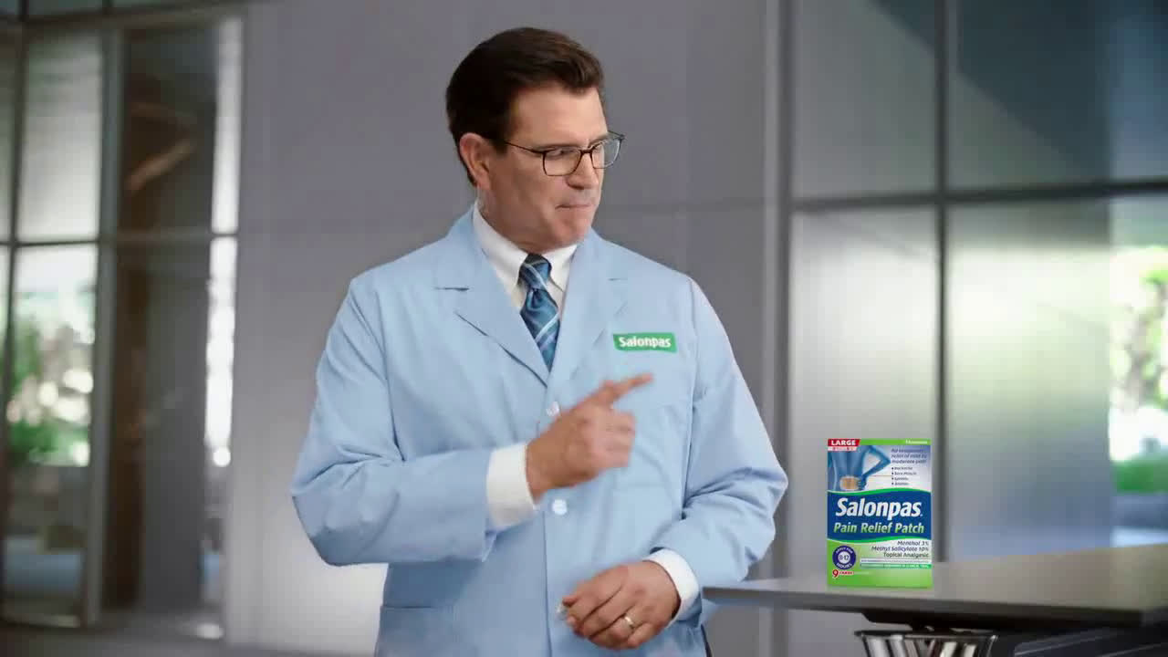 salonpas pain relief patch otc pain relievers ad commercial - Pain Relief Commercial On Fox News