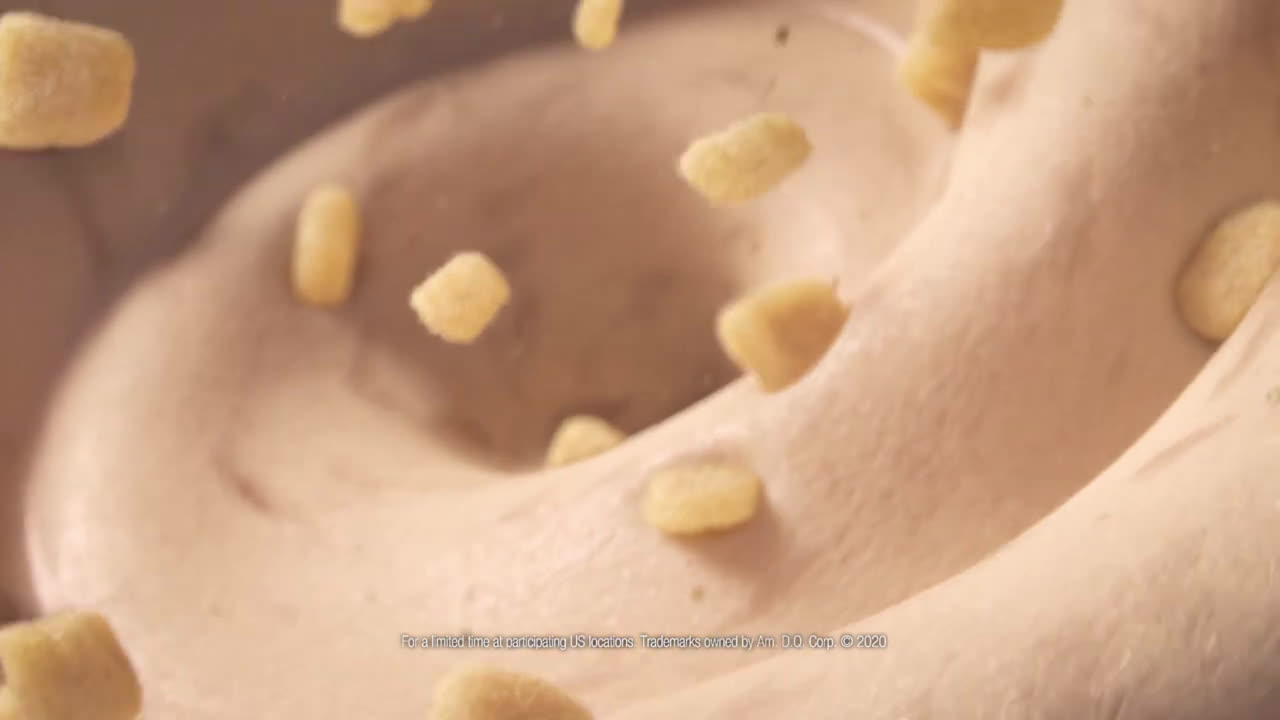 Dairy Queen girl doing a dive Ad Commercial on TV