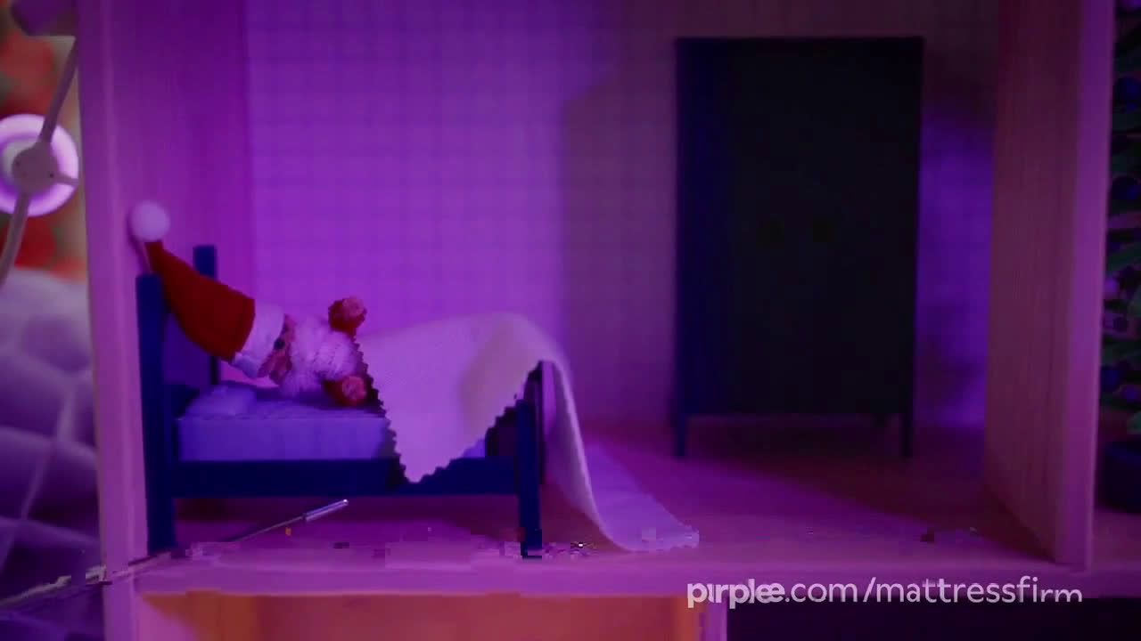 purple mattress santa commercial