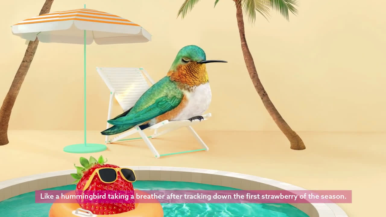  100% Natural Lip Balm: Strawberry Sorbet