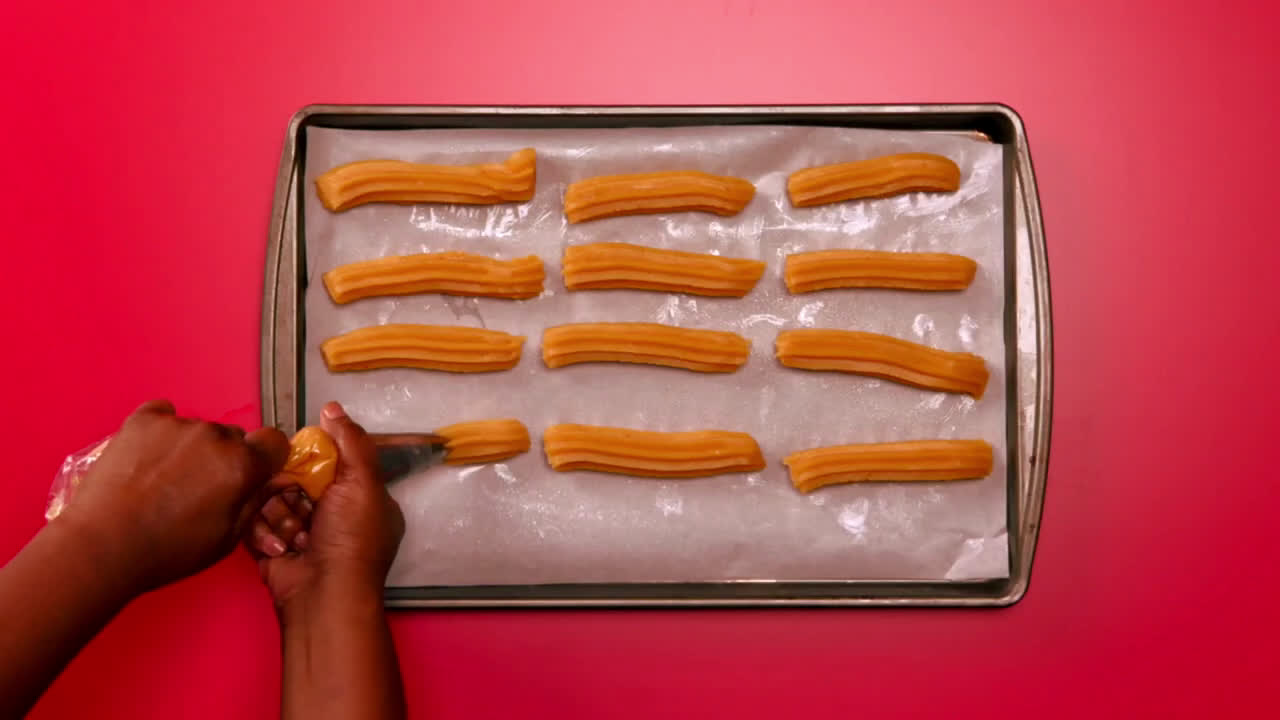  Air Fryer Churros with Nutella