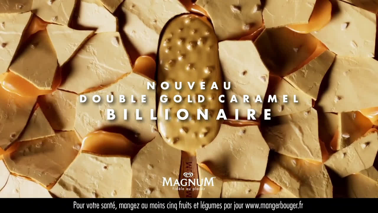  Magnum Double Gold Caramel Billionaire | Le plaisir a plus d’une dimension