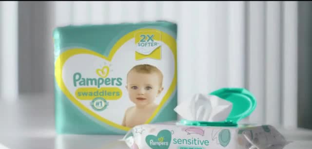 Pampers Swaddlers Active Baby - From the First Touch Ad Commercial on TV