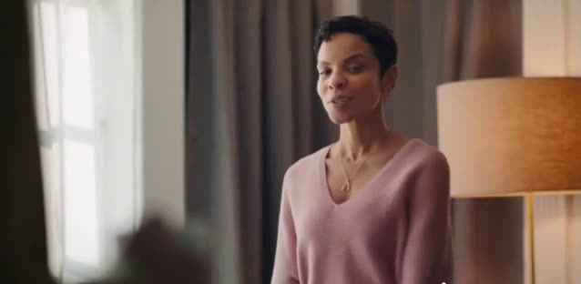  Girl practicing golf at home