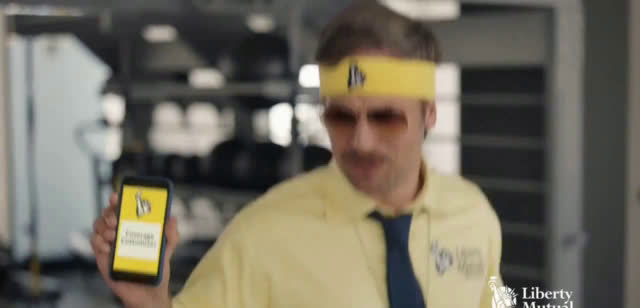 Liberty Mutual Insurance Limu Emu at the gym Ad Commercial Liberty Mutual Insurance Limu Emu at the gym Ad Commercial