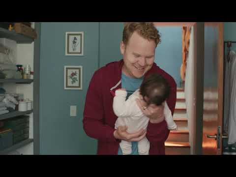  Tired mother looking for her air freshener