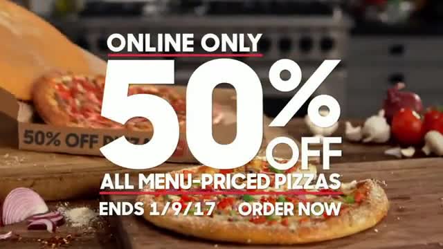 Pizza Hut supreme 50% off