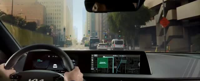  Robot dog happy to ride with his owner in car