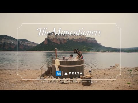  Man takes a dip in a hot tub