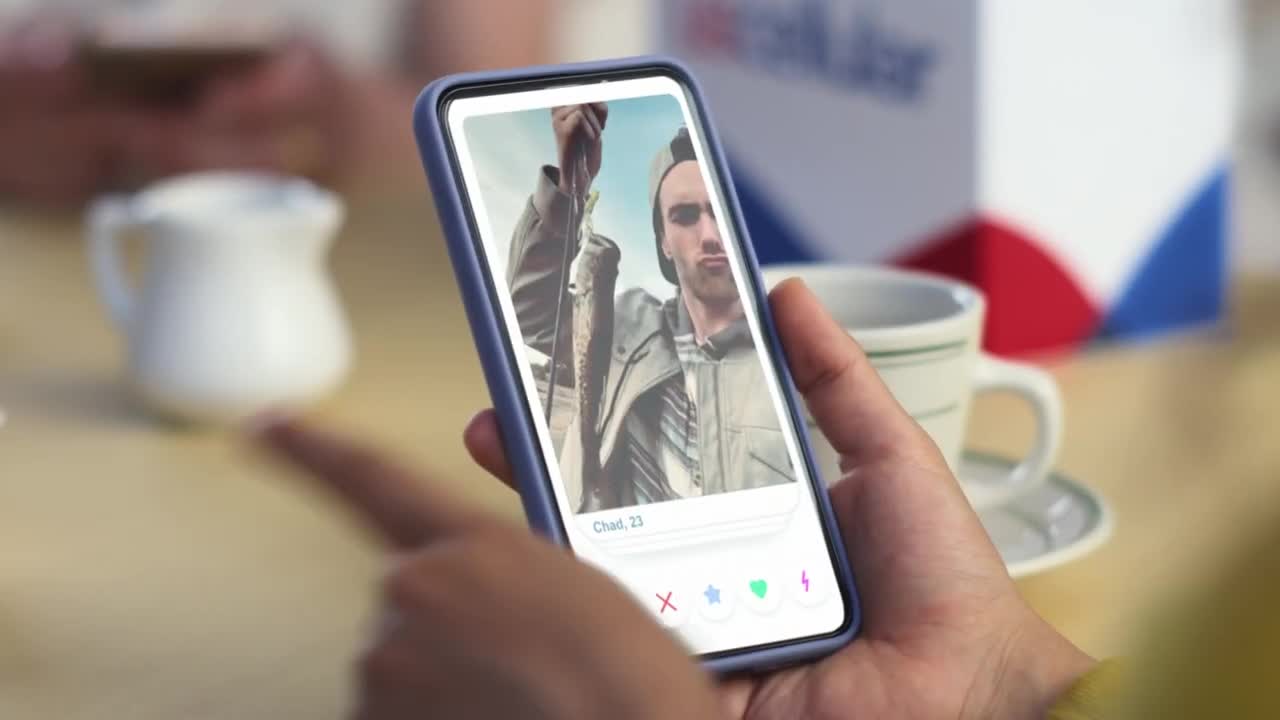  Woman asks her friend if it's the new phone