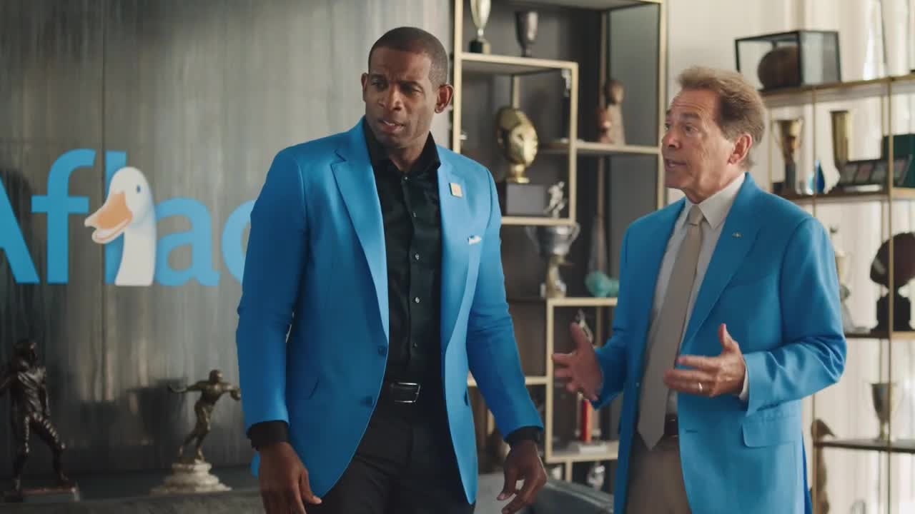  Goat talking to a goose