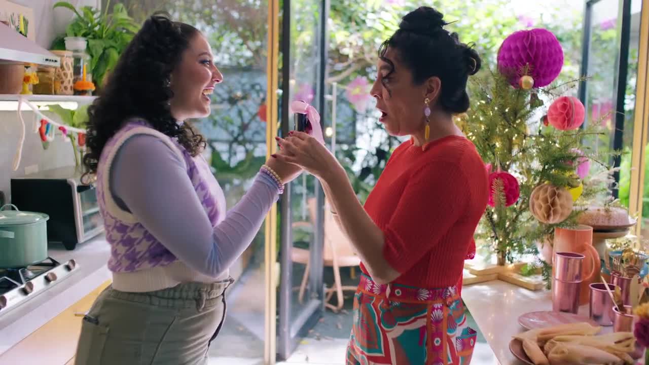 Ulta Beauty Mother and daughter enjoying Holiday gifts